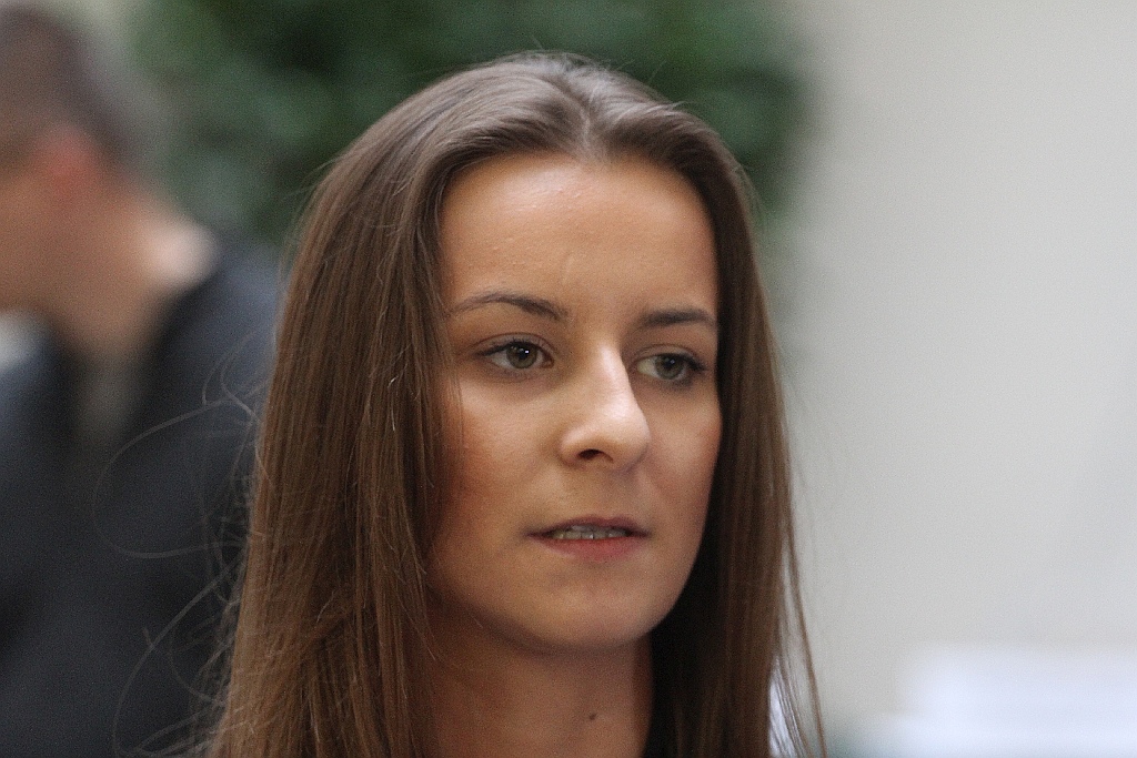 Anna Wyszkoni na otwarciu wystawy 