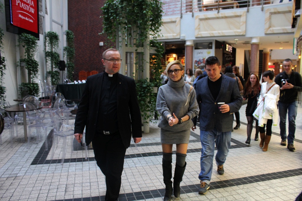 Anna Wyszkoni na otwarciu wystawy 