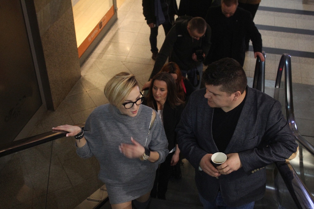 Anna Wyszkoni na otwarciu wystawy 