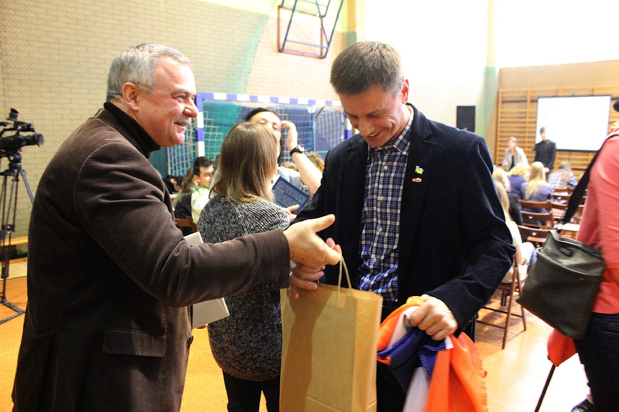 Już po raz drugi Igor Szarapow spotkał się z uczniami V Liceum