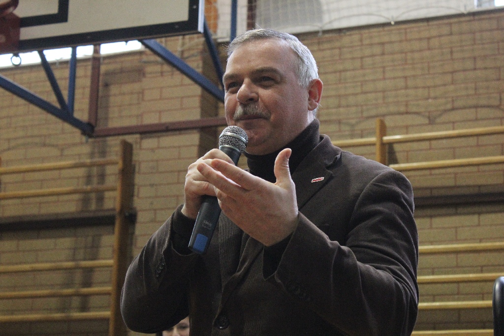 Już po raz drugi Igor Szarapow spotkał się z uczniami V Liceum