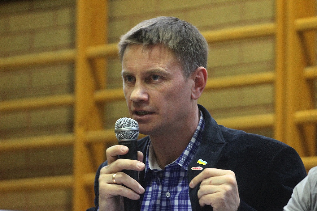 Już po raz drugi Igor Szarapow spotkał się z uczniami V Liceum