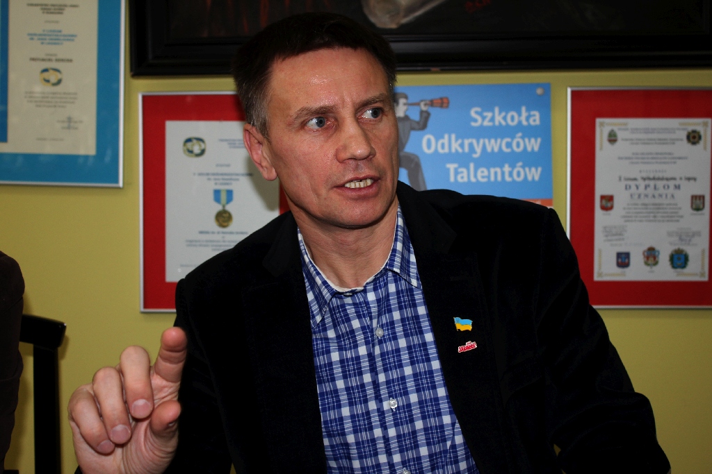 Już po raz drugi Igor Szarapow spotkał się z uczniami V Liceum