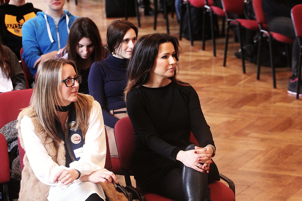 Beata Tadla spotkała się z uczniami legnickich liceów