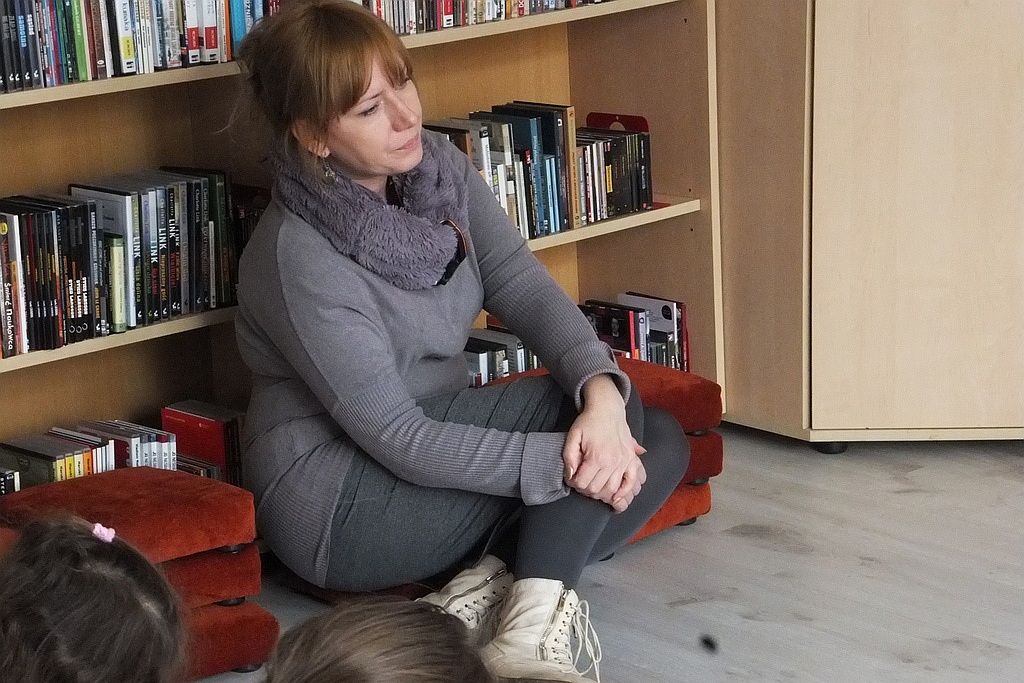 Dzieci z przedszkola Moja Bajka zwiedziły bibliotekę muzyczną