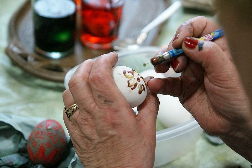 Wielkanocne malowanie jajek odbyło się w Jaśkowicach Legnickich