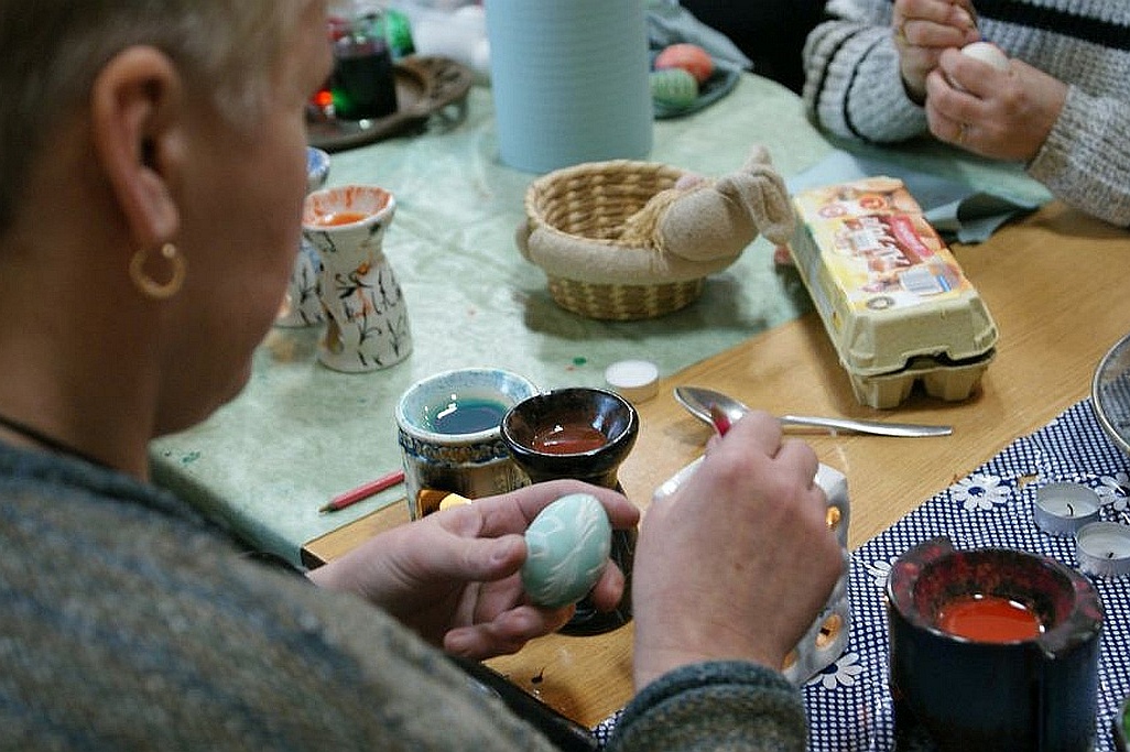 Wielkanocne malowanie jajek odbyło się w Jaśkowicach Legnickich