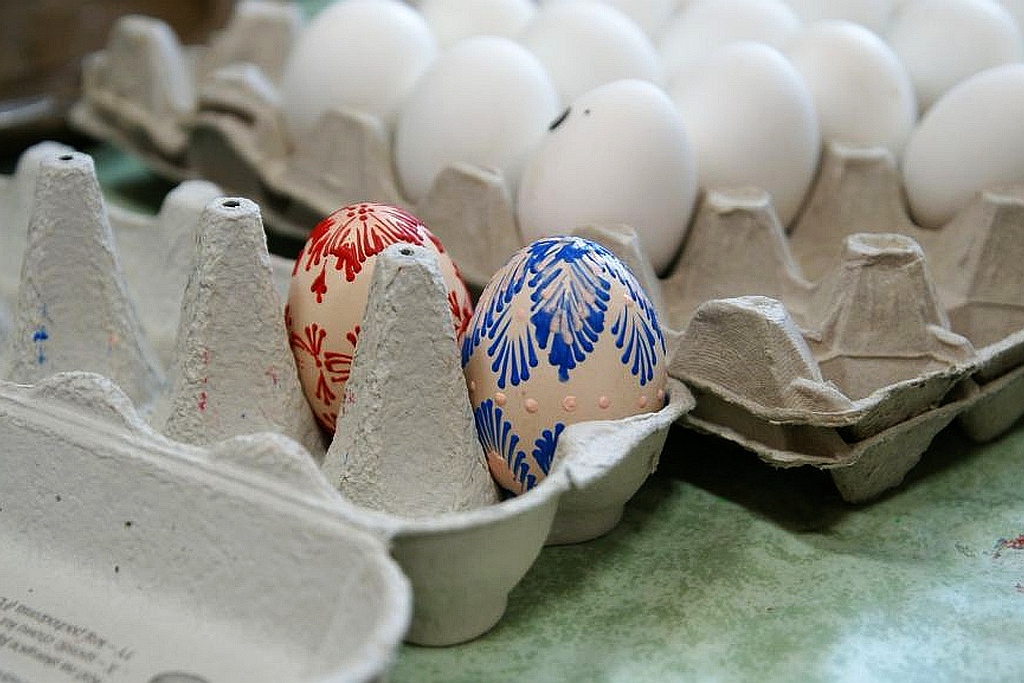 Wielkanocne malowanie jajek odbyło się w Jaśkowicach Legnickich