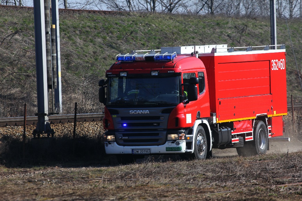Usuwanie skutków katastrofy kolejowej ćwiczyli  strażacy