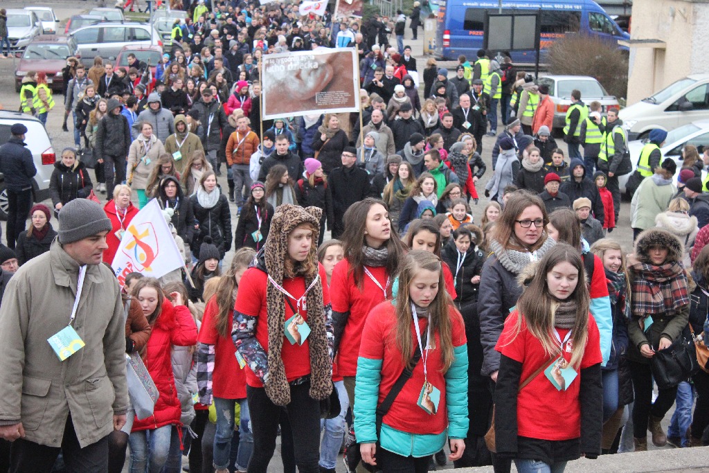 Blisko tysiąć osób przeszło ulicami miasta w Marszu dla życia