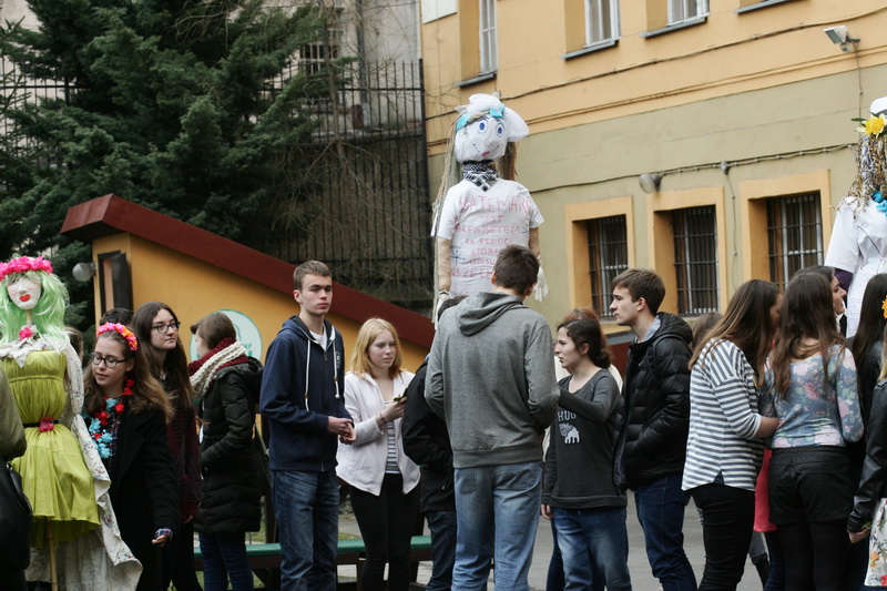 Najładniejsza Marzannę wykonali uczniowie II B z I LO