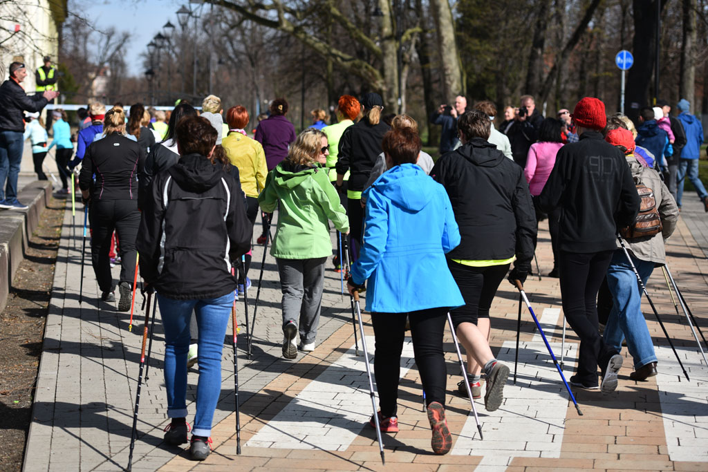 W parku odbyły się mistrzostwa Legnicy w nordic walking