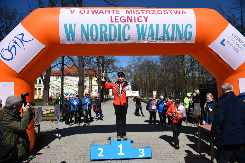 W parku odbyły się mistrzostwa Legnicy w nordic walking