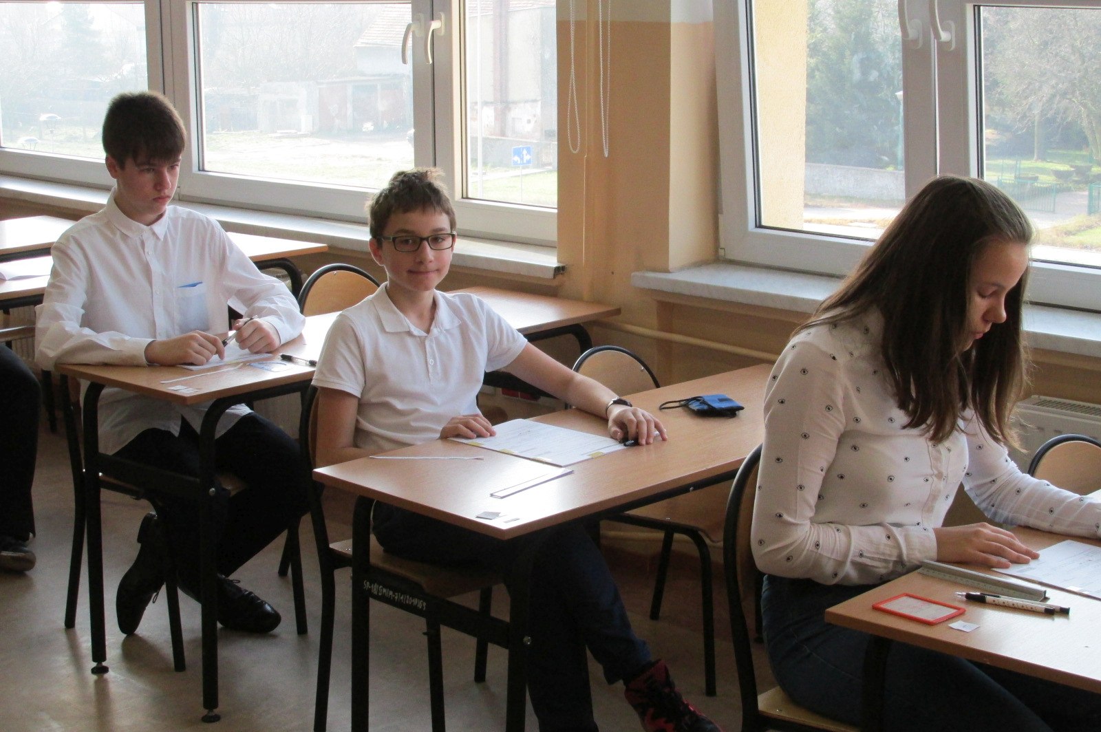 Szóstoklasiści ze Szkoły Podstawowej nr 18 pisali egzamin
