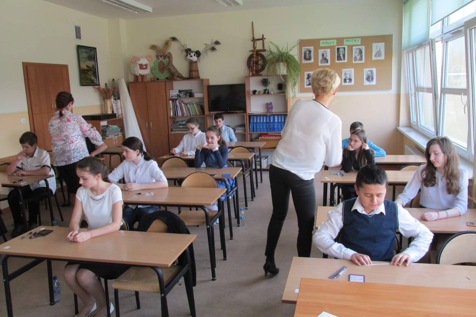 Szóstoklasiści ze Szkoły Podstawowej nr 18 pisali egzamin
