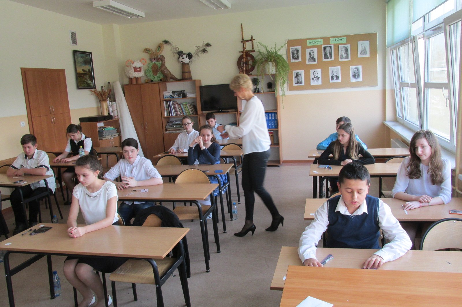 Szóstoklasiści ze Szkoły Podstawowej nr 18 pisali egzamin
