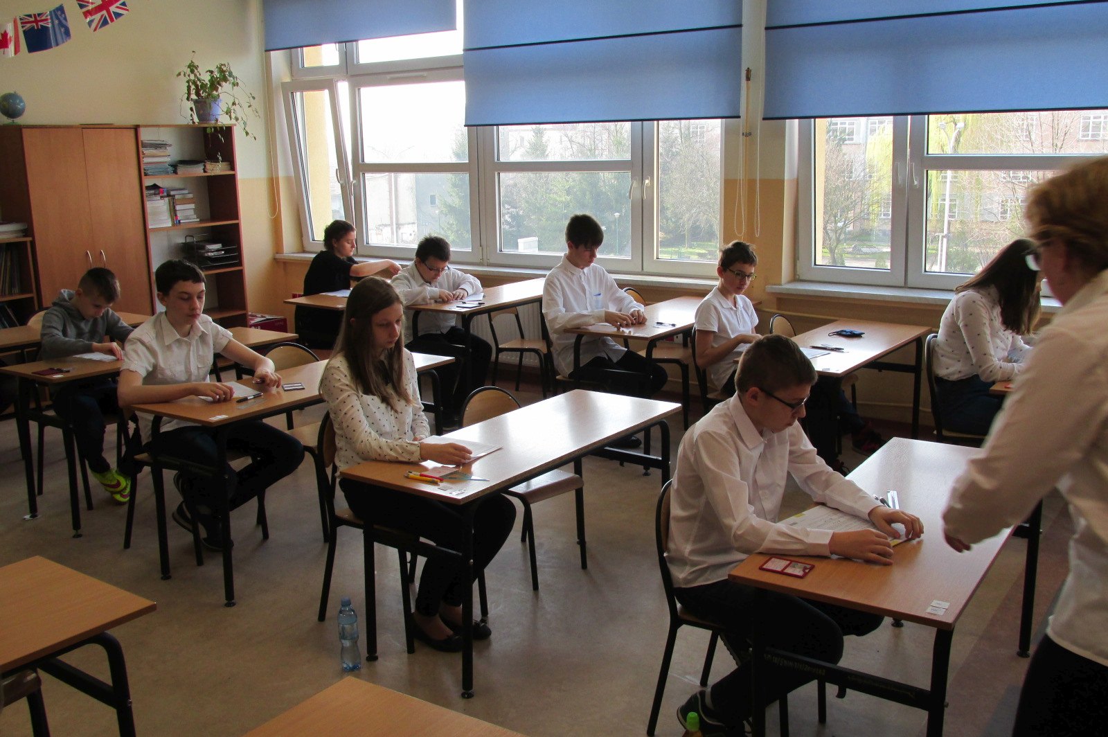 Szóstoklasiści ze Szkoły Podstawowej nr 18 pisali egzamin
