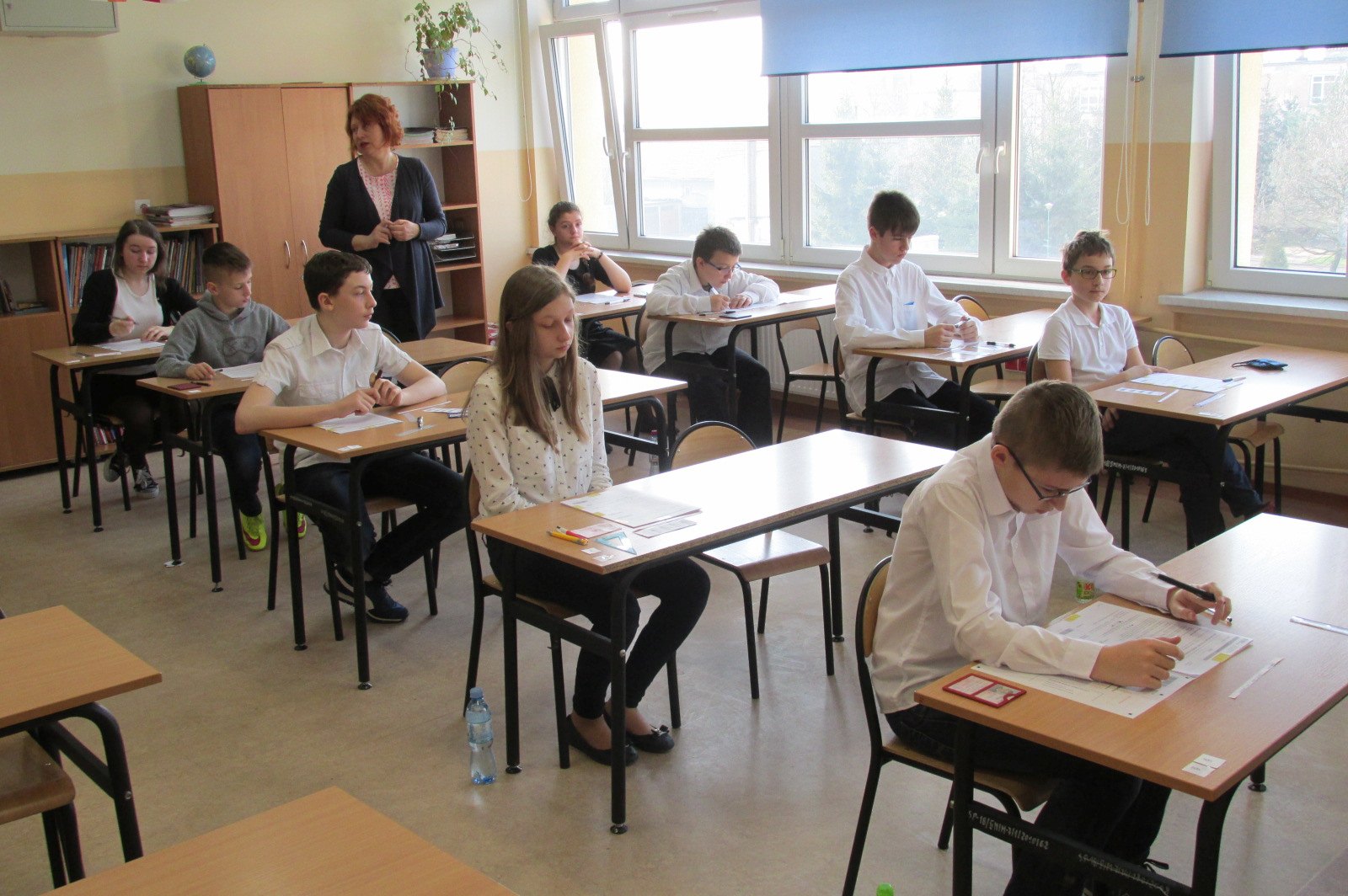 Szóstoklasiści ze Szkoły Podstawowej nr 18 pisali egzamin
