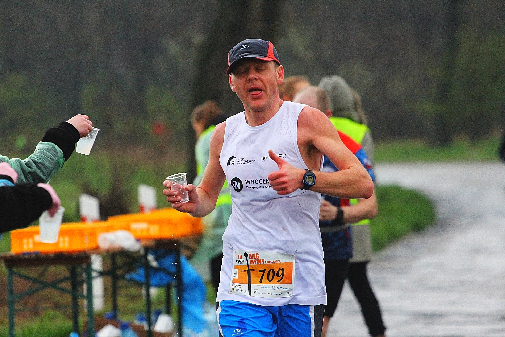 Czternasty kilometr półmaratonu szlakiem Bitwy pod Legnicą