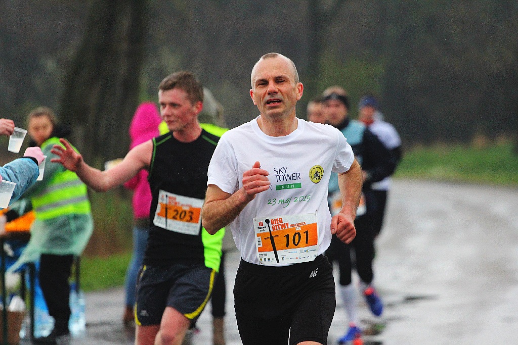 Czternasty kilometr półmaratonu szlakiem Bitwy pod Legnicą