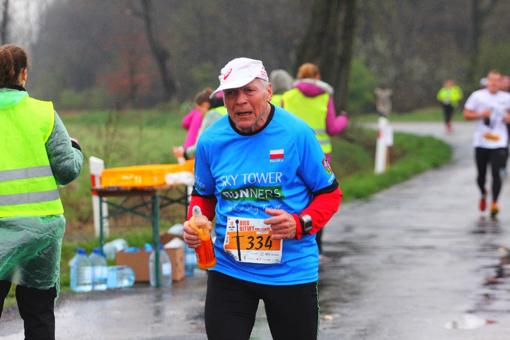 Czternasty kilometr półmaratonu szlakiem Bitwy pod Legnicą