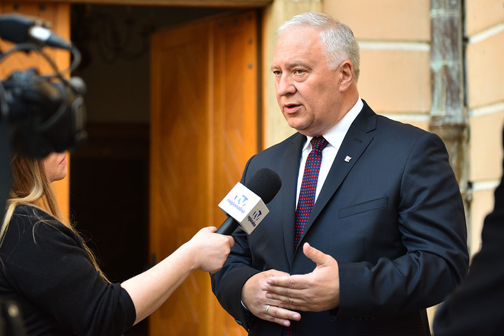 Prezydent podziękował remontującym Akademię Rycerską