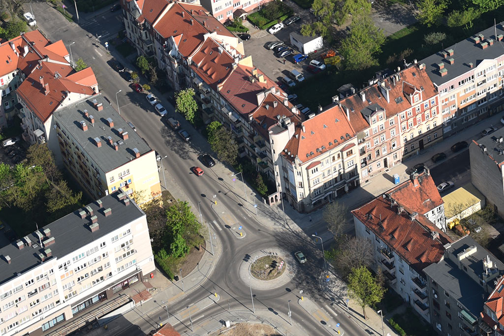 Legnica w porannym, majowym słońcu z lotu ptaka cz.2
