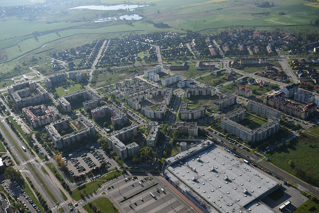 Legnica w porannym, majowym słońcu z lotu ptaka cz.1