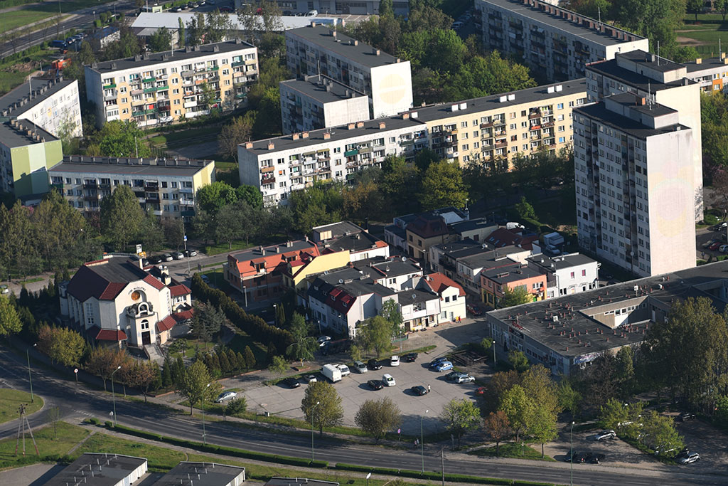 Legnica w porannym, majowym słońcu z lotu ptaka cz.1
