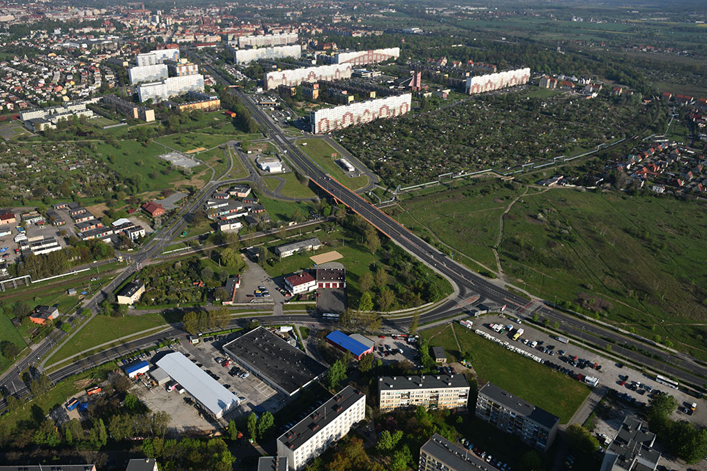 Legnica w porannym, majowym słońcu z lotu ptaka cz.1