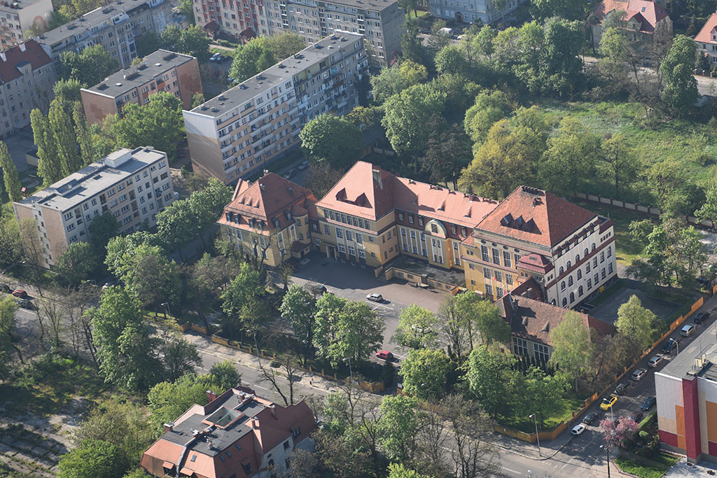 Legnica w porannym, majowym słońcu z lotu ptaka cz.2