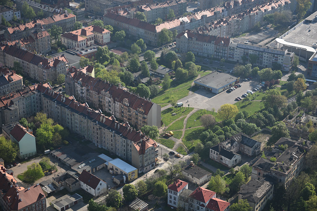 Legnica w porannym, majowym słońcu z lotu ptaka cz.2