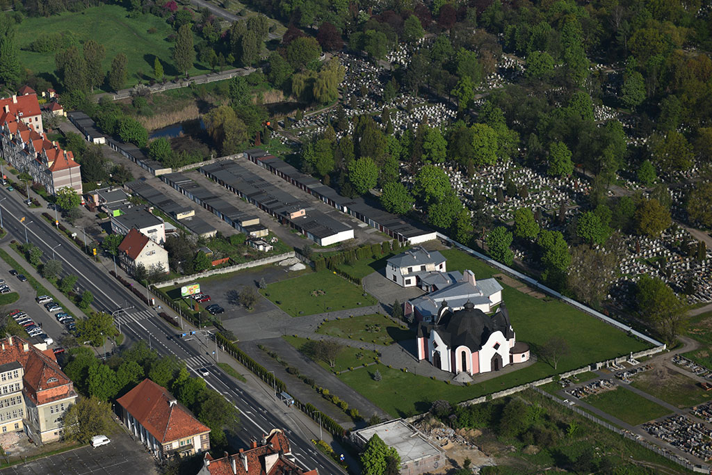 Legnica w porannym, majowym słońcu z lotu ptaka cz.1