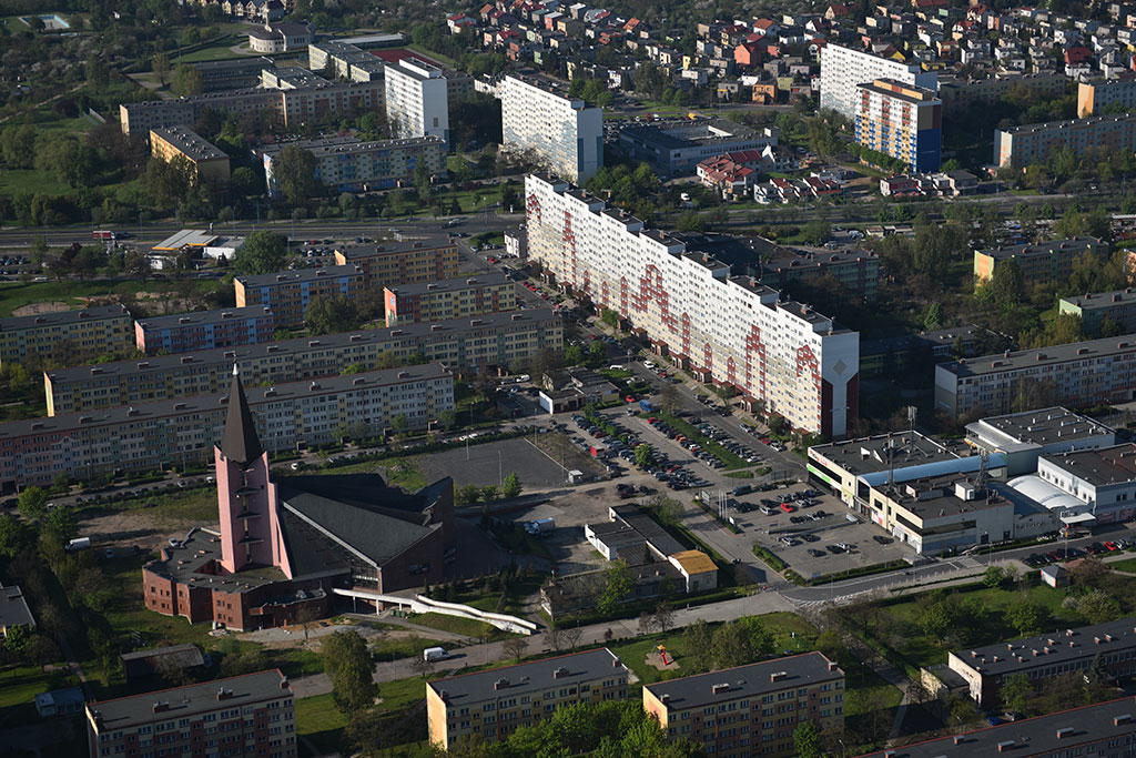 Legnica w porannym, majowym słońcu z lotu ptaka cz.1