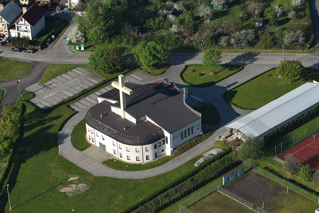 Legnica w porannym, majowym słońcu z lotu ptaka cz.1