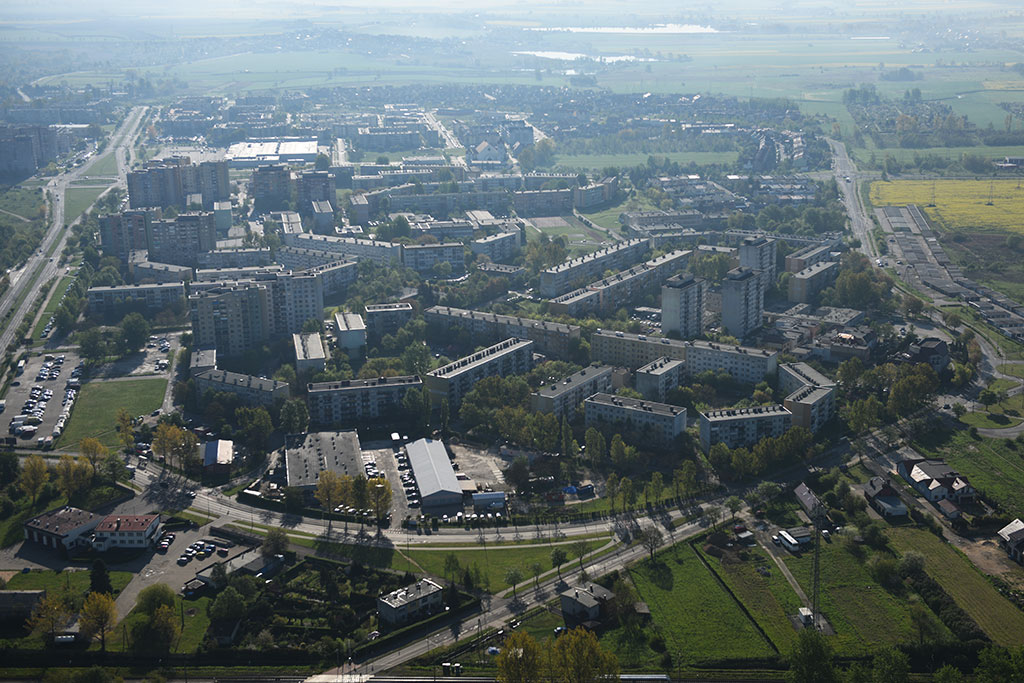 Legnica w porannym, majowym słońcu z lotu ptaka cz.1