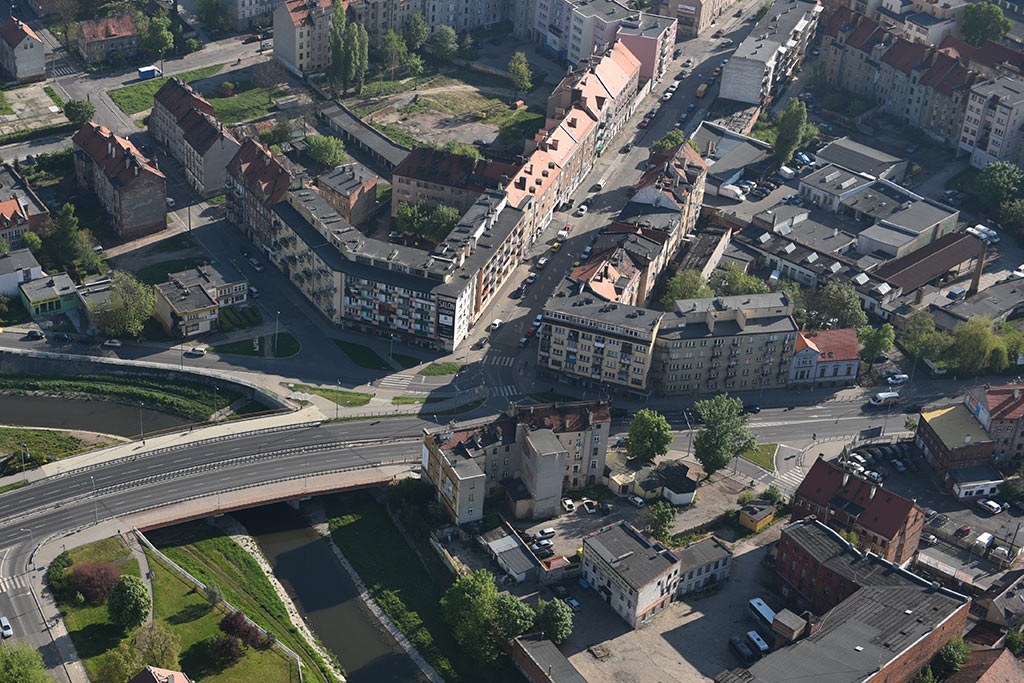 Legnica w porannym, majowym słońcu z lotu ptaka cz.2