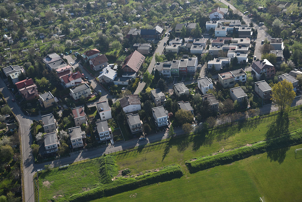 Legnica w porannym, majowym słońcu z lotu ptaka cz.1