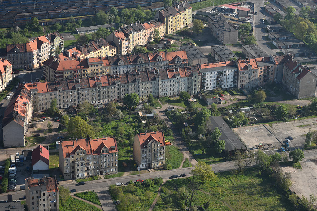 Legnica w porannym, majowym słońcu z lotu ptaka cz.2