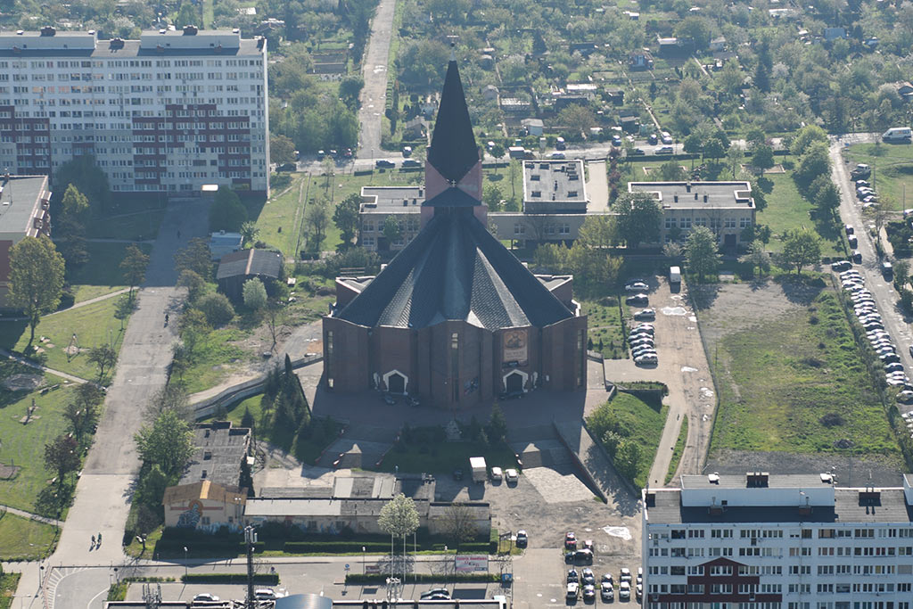 Legnica w porannym, majowym słońcu z lotu ptaka cz.2