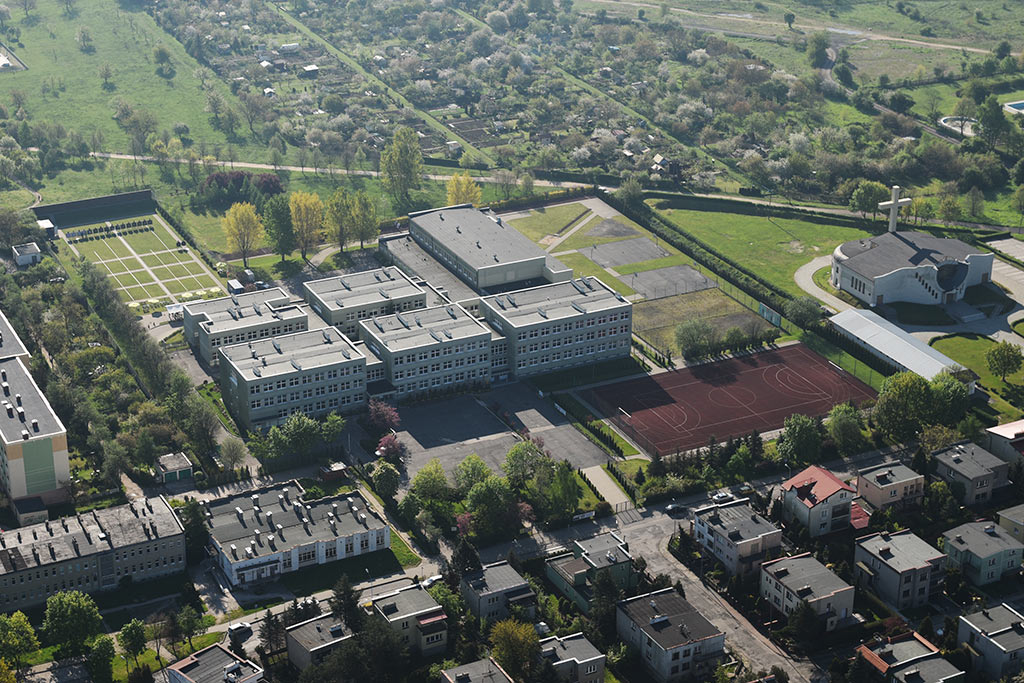 Legnica w porannym, majowym słońcu z lotu ptaka cz.2