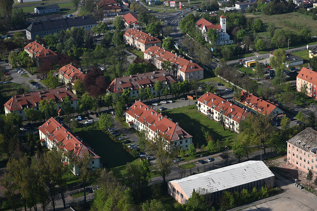 Legnica w porannym, majowym słońcu z lotu ptaka cz.1