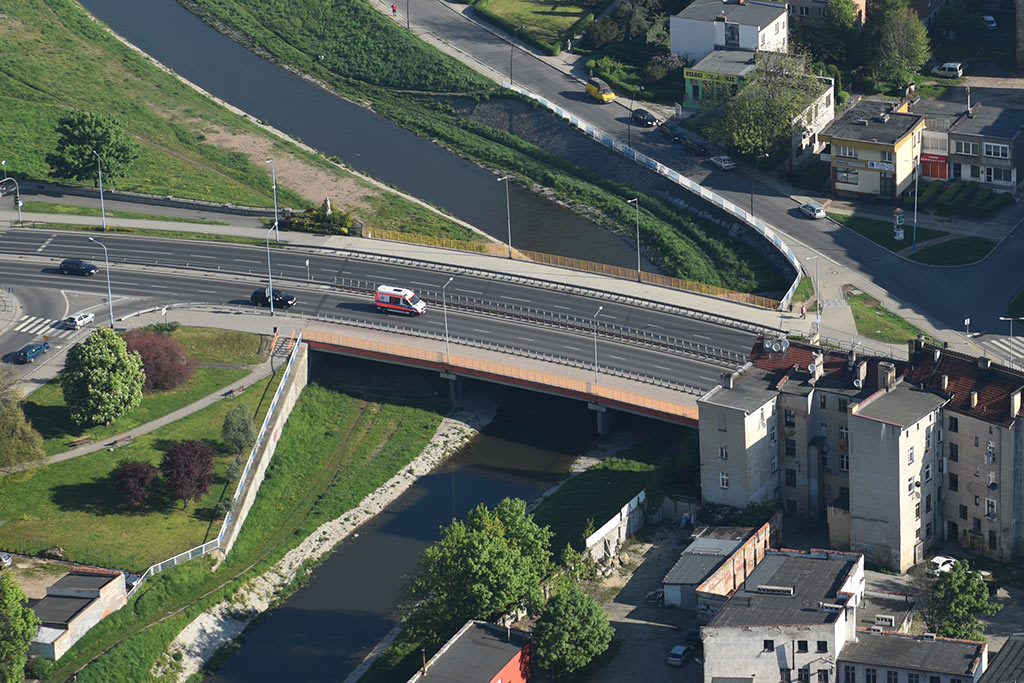 Legnica w porannym, majowym słońcu z lotu ptaka cz.2