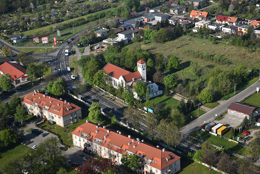 Legnica w porannym, majowym słońcu z lotu ptaka cz.1
