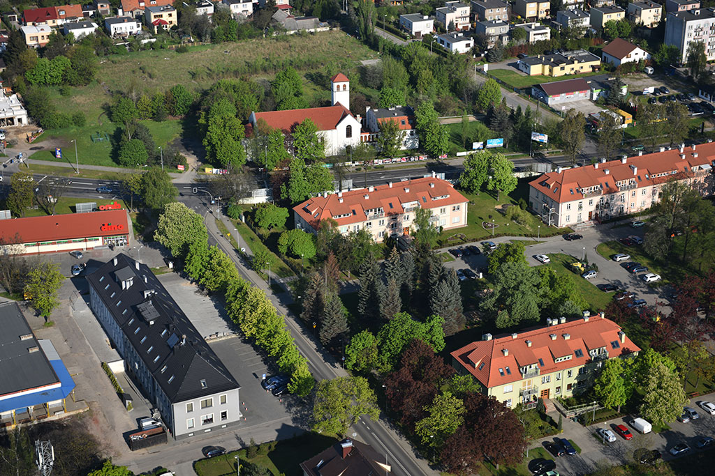 Legnica w porannym, majowym słońcu z lotu ptaka cz.1