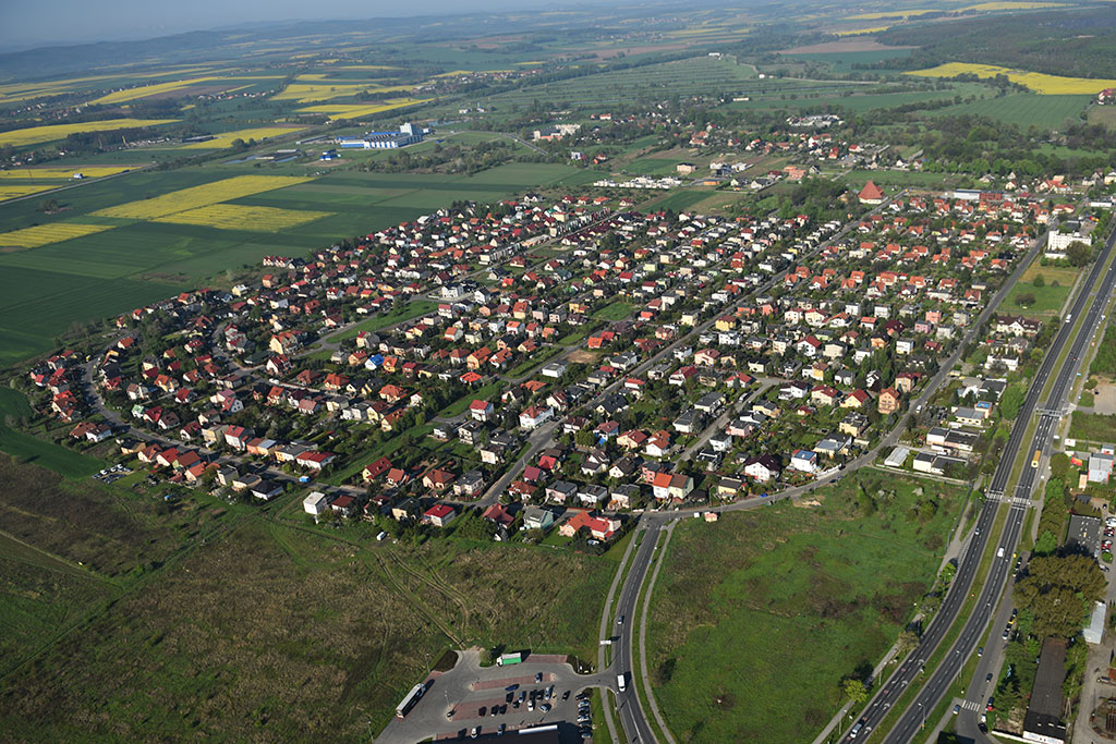 Legnica w porannym, majowym słońcu z lotu ptaka cz.1