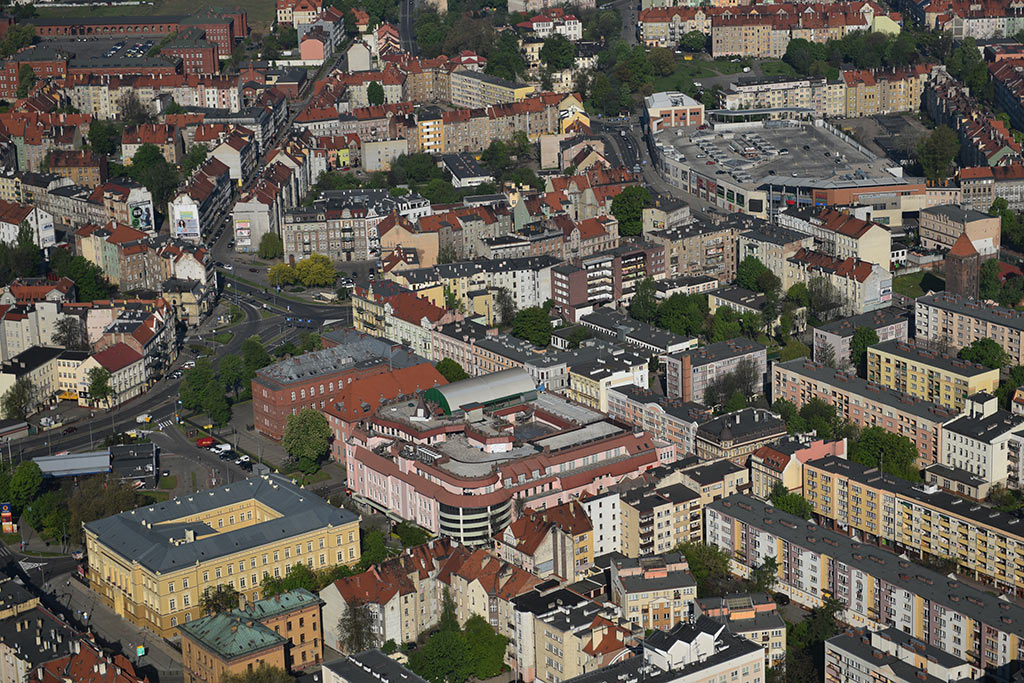 Legnica w porannym, majowym słońcu z lotu ptaka cz.2