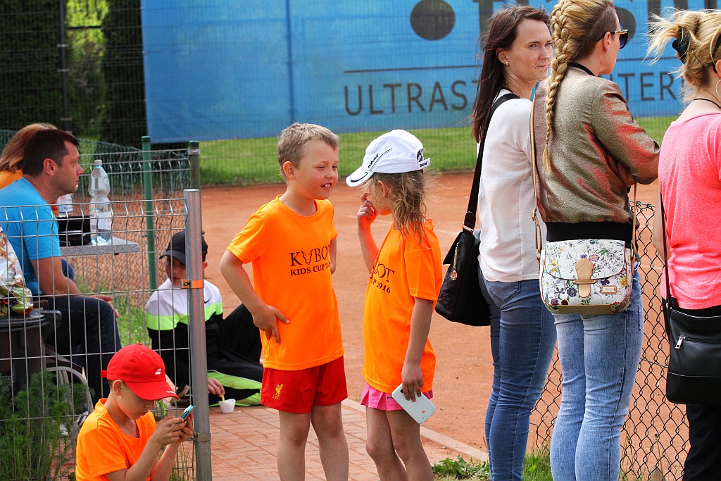 Łukasz Kubot był gościem dziecięcego turnieju tenisowego