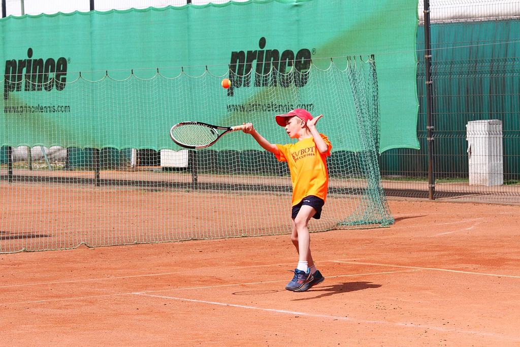 Łukasz Kubot był gościem dziecięcego turnieju tenisowego