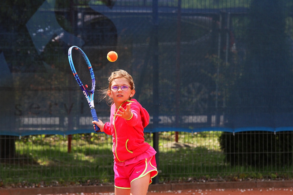 Łukasz Kubot był gościem dziecięcego turnieju tenisowego